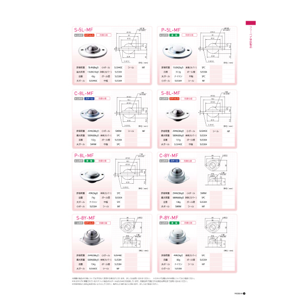 （株）フリーベアコーポレーション プレス成形品 S オールステンレス製 S プレス成形品　Ｓ　オールステンレス製 S-8Y-MF