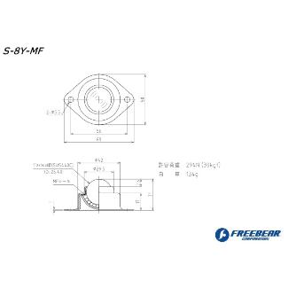 （株）フリーベアコーポレーション プレス成形品 S オールステンレス製 S プレス成形品　Ｓ　オールステンレス製 S-8Y-MF