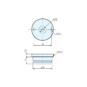 （株）ナベヤ Qーロックエレメント ホールタイプ本体 QLAD Ｑ－ロックエレメント　ホールタイプ本体 QLAD-K5B