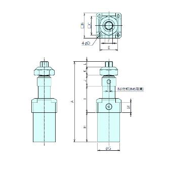 （株）ナベヤ ナットランナークランプS型 NRCS ナットランナークランプＳ型 NRCS03R-60
