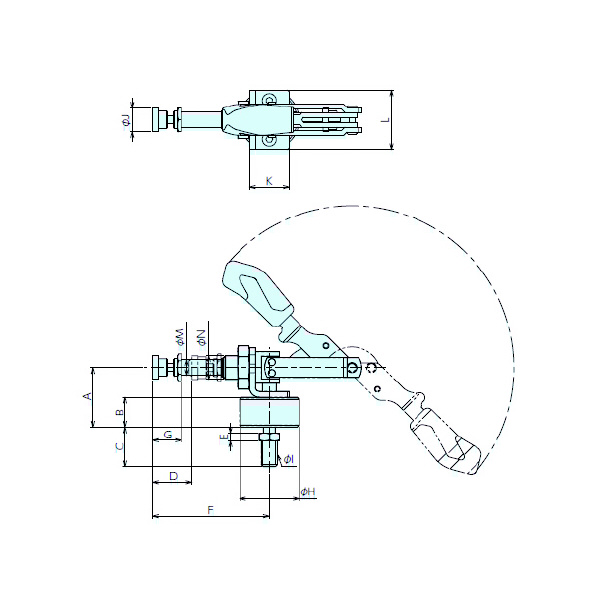 （株）ナベヤ トグルユニット 6841 トグルユニット　６８４１ 6841-1JT