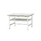 山金工業（株） ワークテーブル150シリーズ　固定式　中間棚板付　SUP