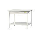 山金工業（株） ワークテーブル150シリーズ　固定式　ワイド引出し+全面棚板付　SUPH