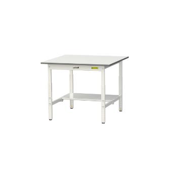 山金工業（株） ワークテーブル150シリーズ　高さ調整タイプ　半面棚板付　SUPA ワークテーブル１５０シリーズ SUPA-990T-WW