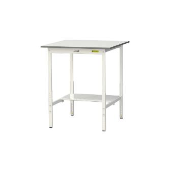 山金工業（株） ワークテーブル150シリーズ　高さ調整タイプ　半面棚板付　SUPAH ワークテーブル１５０シリーズ SUPAH-990T-WW