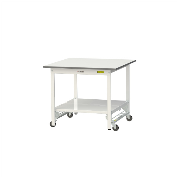 山金工業（株） ワークテーブル150シリーズ　ワンタッチ移動タイプ　全面棚板付　SUPU ワークテーブル１５０シリーズ SUPU-990TT-WW