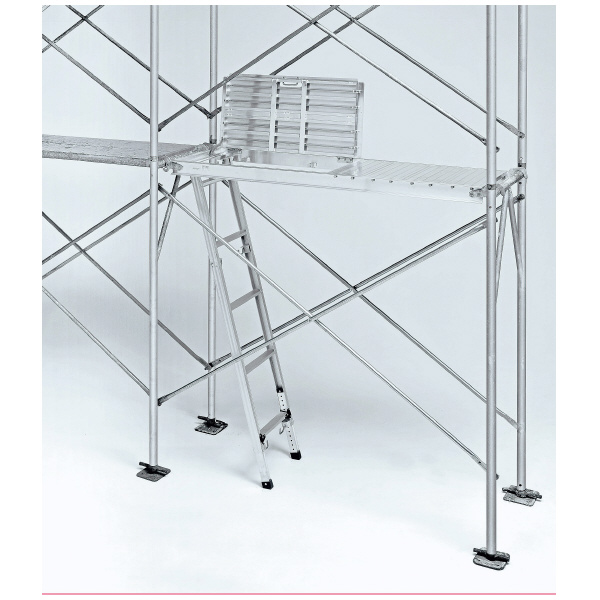 （株）ピカコーポレイション はしご付き床付き布わく はしご伸縮タイプ STJR はしご付き床付き布わく　はしご伸縮タイプ STJR-F1550A