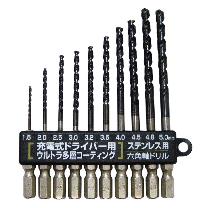 スエカゲツール（株） ステンレス用新快削6角軸ドリルセット PS