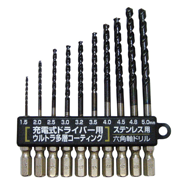 スエカゲツール（株） ステンレス用新快削6角軸ドリルセット PS ステンレス用新快削６角軸ドリルセット PS599