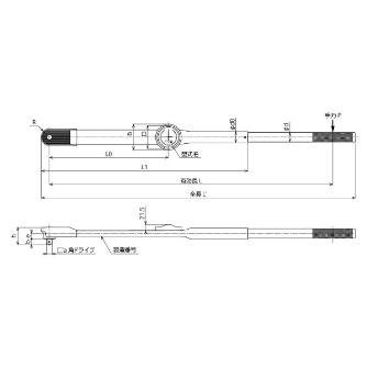 （株）東日製作所 置針付トルクレンチ DBE 置針付トルクレンチ DBE2800N5-S