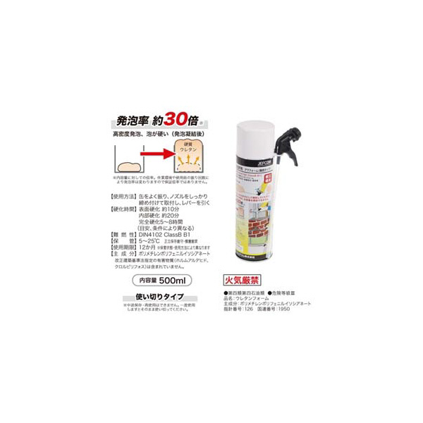 ジェフコム（株） アワフォーム(難燃タイプ) AW アワフォーム（難燃タイプ） AW-500FR