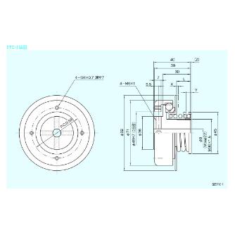 （株）三共製作所 トルクリミッタ TCシリーズ 5TC トルクリミッタ　ＴＣシリーズ 5TC-030C(ｼﾀｱﾅﾋﾝ)