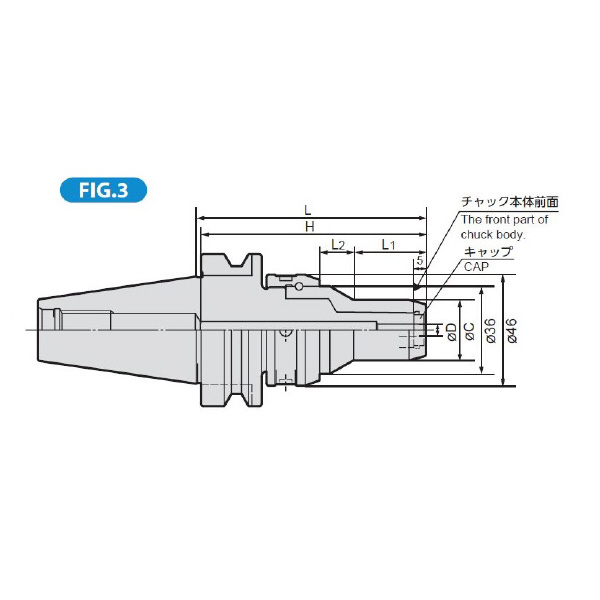 聖和精機（株） マイクロンチャック Hシリーズ BBT-HPC-H マイクロンチャック　Ｈシリーズ BBT30-HPC03H-095A-CT