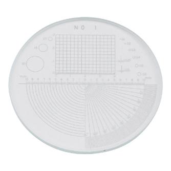 アズワン（株） スケールルーペ目盛板 2-190 スケールルーペ目盛板７Ｘ用　ＰＳ－１ 2-190-01