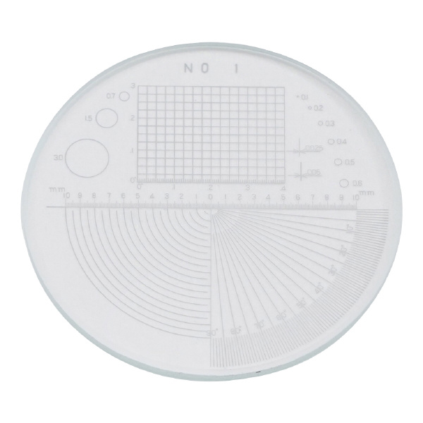 アズワン（株） スケールルーペ目盛板 2-190 スケールルーペ目盛板７Ｘ用　ＰＳ－１ 2-190-01