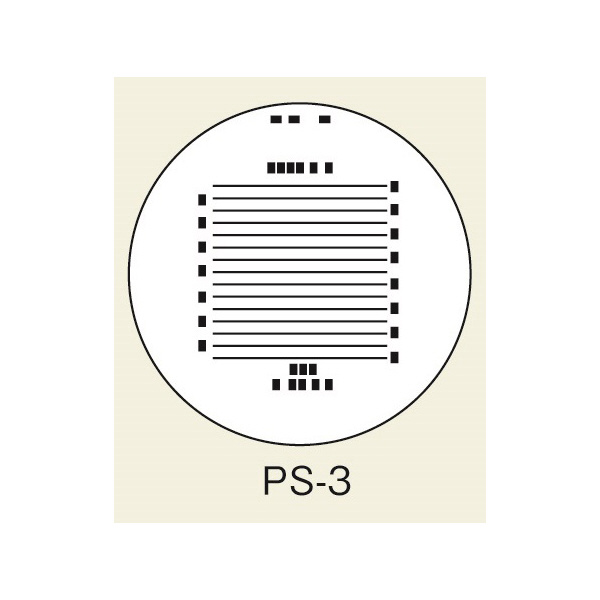 アズワン（株） スケールルーペ目盛板 2-190 スケールルーペ目盛板７Ｘ用　ＰＳ－３ 2-190-03