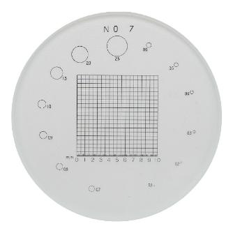 アズワン（株） スケールルーペ目盛板 2-190 スケールルーペ目盛板７Ｘ用　ＰＳ－７ 2-190-04