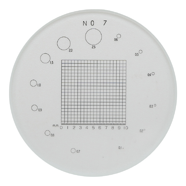 アズワン（株） スケールルーペ目盛板 2-190 スケールルーペ目盛板７Ｘ用　ＰＳ－７ 2-190-04
