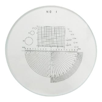 アズワン（株） スケールルーペ目盛板 2-191 スケールルーペ目盛板１０×用　ＰＳ－１ 2-191-01