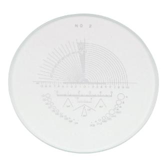 アズワン（株） スケールルーペ目盛板 2-191 スケールルーペ目盛板１０Ｘ用　ＰＳ－２ 2-191-02