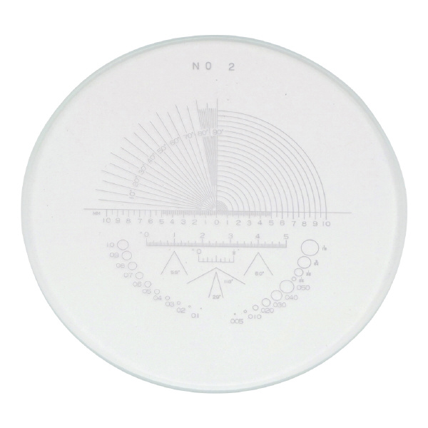 アズワン（株） スケールルーペ目盛板 2-191 スケールルーペ目盛板１０Ｘ用　ＰＳ－２ 2-191-02