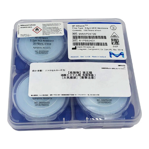 アズワン（株） メンブレンフィルター 2-3044 メンブレンフィルター　ＳＭＷＰ０４７００ 2-3044-25