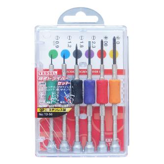 （株）ベッセル 精密ドライバセット TD 精密ドライバセット TD-56