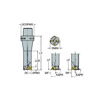 サンドビック（株） コロプレックス アダプタ 【F】 M コロプレックス　アダプタ　【Ｆ】 M-40C8-39018C12D11