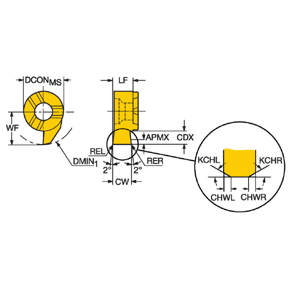 サンドビック（株） コロカットMB チップ 【C】 MB コロカットＭＢ　チップ　【Ｃ】 MB-07G090-00-10L 1025