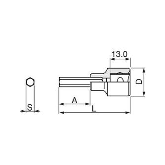 ＴＯＮＥ（株） ヘキサゴンソケット 3H ヘキサゴンソケット 3H-12