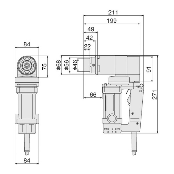ＴＯＮＥ（株） M20グリップ回転式シヤーレンチ M201HRT シャーレンチ M201HRT