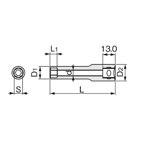 ＴＯＮＥ（株） ディープソケット(6角)(インチサイズ) 3SB ディープソケット 3SB-10L