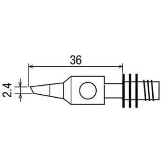 太洋電機産業（株） 替こて先 GPー101S用 GP 替こて先　ＧＰ－１０１Ｓ用 GP-101T-2.4C