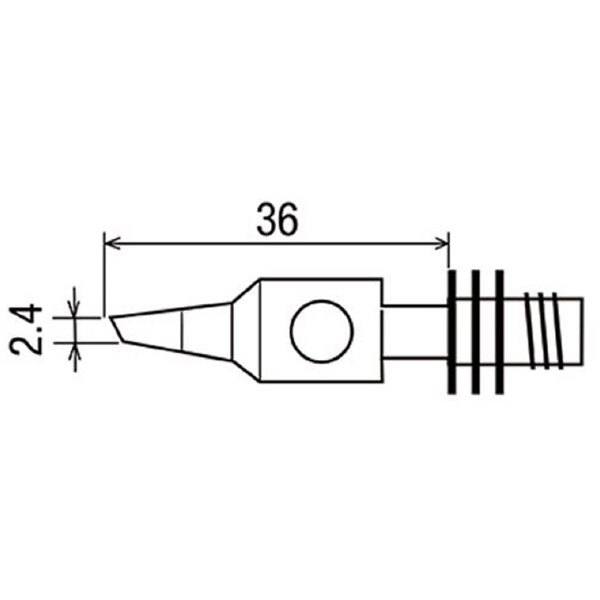 太洋電機産業（株） 替こて先 GPー101S用 GP 替こて先　ＧＰ－１０１Ｓ用 GP-101T-2.4C