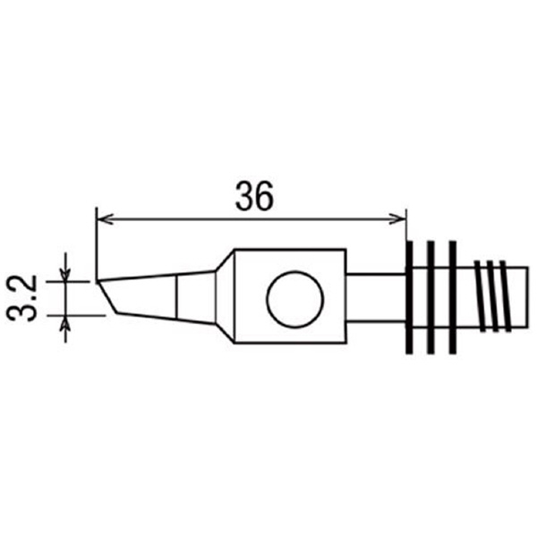 太洋電機産業（株） 替こて先 GPー101S用 GP 替こて先　ＧＰ－１０１Ｓ用 GP-101T-3.2C