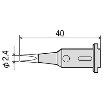太洋電機産業（株） 替こて先 GPー501用 GP 替こて先　ＧＰ－５０１用 GP-501RT-2.4D