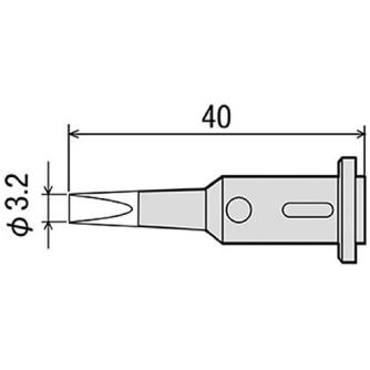 太洋電機産業（株） 替こて先 GPー501用 GP 替こて先　ＧＰ－５０１用 GP-501RT-3.2D