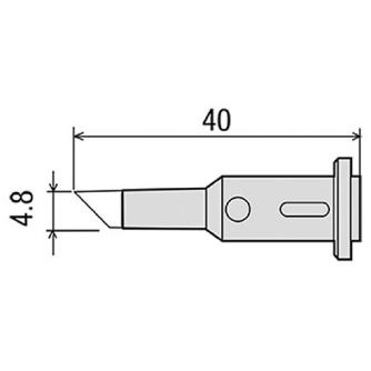 太洋電機産業（株） 替こて先 GPー501用 GP 替こて先　ＧＰ－５０１用 GP-501RT-4.8C