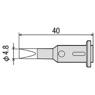 太洋電機産業（株） 替こて先 GPー501用 GP 替こて先　ＧＰ－５０１用 GP-501RT-4.8D