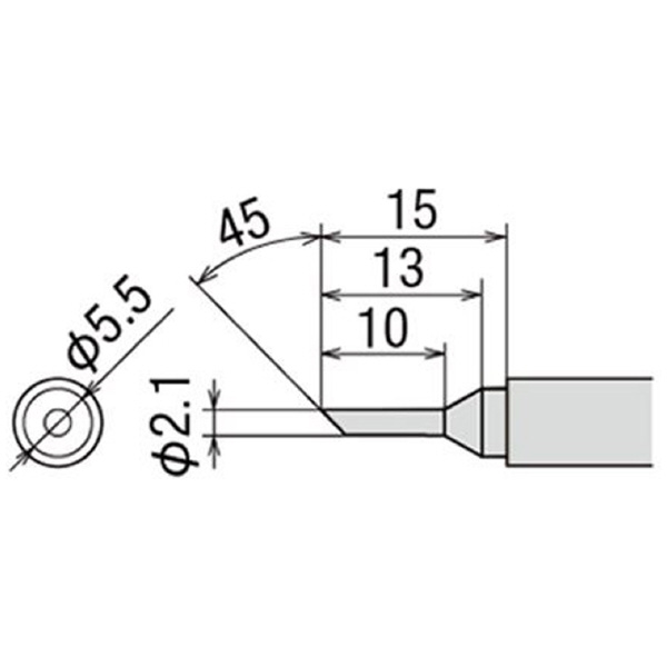 太洋電機産業（株） 交換こて先 PX-2RT 交換こて先 PX-2RT-2C