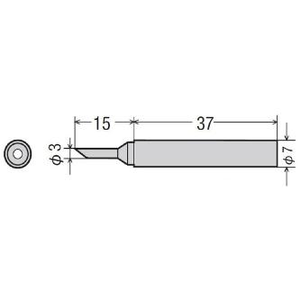 太洋電機産業（株） 交換こて先 PX-2RT 交換こて先 PX-2RT-3C