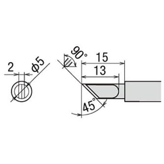 太洋電機産業（株） 交換こて先 PX-2RT 交換こて先 PX-2RT-5K