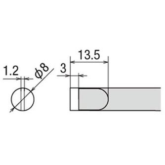 太洋電機産業（株） 交換こて先 PX-2RT 交換こて先 PX-2RT-8S