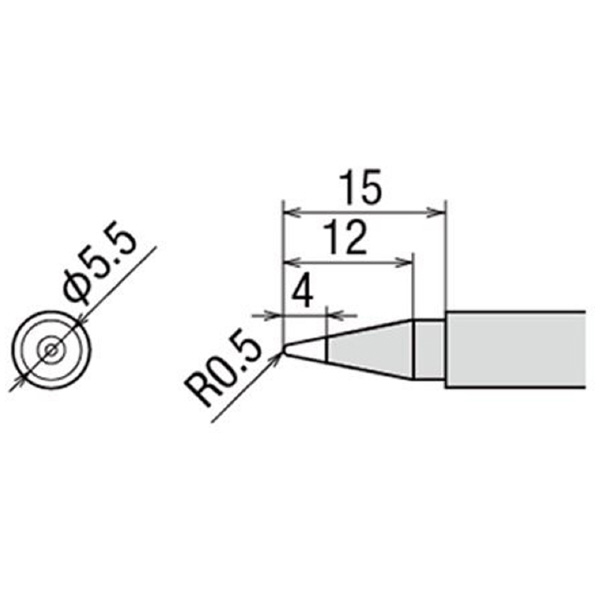 太洋電機産業（株） 交換こて先 PX-2RT 交換こて先 PX-2RT-B