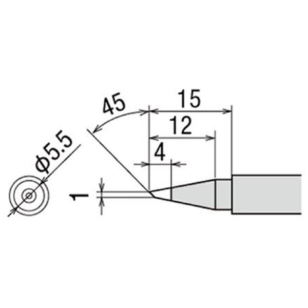 太洋電機産業（株） 交換こて先 PX-2RT 交換こて先 PX-2RT-BC