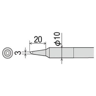 太洋電機産業（株） 交換こて先 PX-40RT 交換こて先 PX-40RT-3C