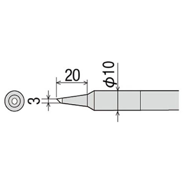太洋電機産業（株） 交換こて先 PX-40RT 交換こて先 PX-40RT-3C