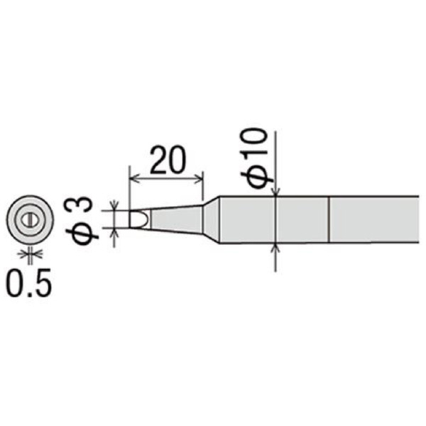太洋電機産業（株） 交換こて先 PX-40RT 交換こて先 PX-40RT-3D