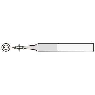 太洋電機産業（株） 交換こて先 PX-40RT 交換こて先 PX-40RT-4C