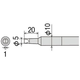 太洋電機産業（株） 交換こて先 PX-40RT 交換こて先 PX-40RT-5D